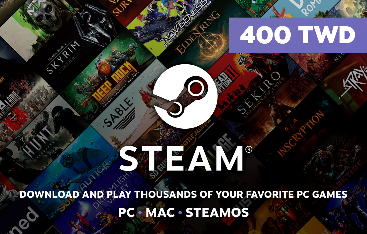Steam 錢包儲值碼 400 台幣面額 - 24hant 線上購買